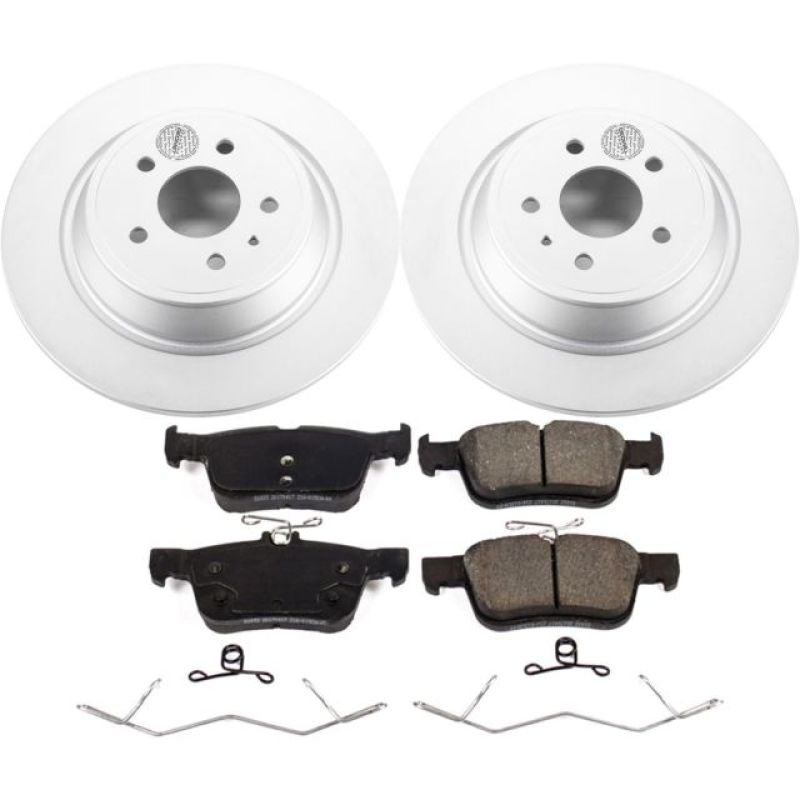 Power Stop 17-19 Ford Escape Rear Z17 Evolution Geomet Coated Brake Kit Brake Kits - Performance Blank PowerStop