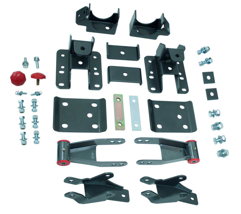 MaxTrac 14-18 GM C/K1500 2WD/4WD 3-4in Rear Adj. Lowering Flip Kit Leaf Springs & Accessories Maxtrac