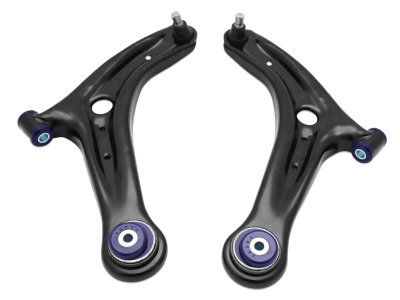 Superpro 13-17 Ford Fiesta Complete Front Lower Control Arm Kit (Caster Increase) Control Arms Superpro