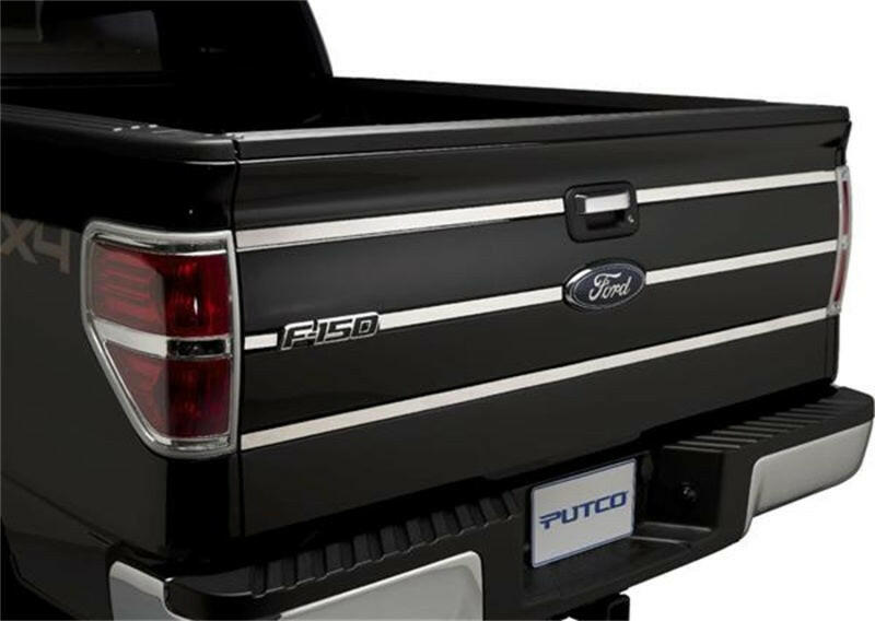 Putco 09-14 Ford F-150 - SS Tailgate Accent - 6pcs (3 Horizontal Lines) Tailgate Accents Exterior Trim Putco