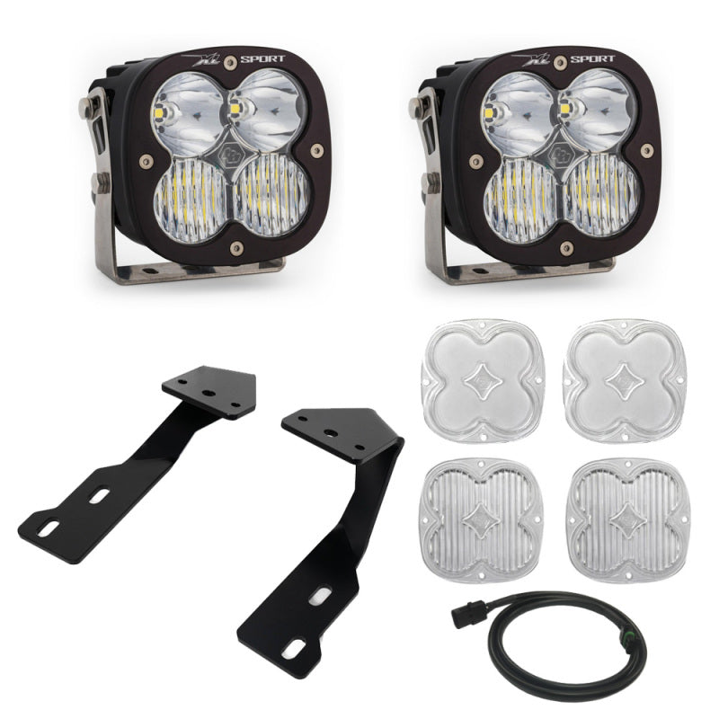 Baja Designs 19-23 Mercedes Sprinter XL Sport A-Pillar Kit Light Bars & Cubes Baja Designs