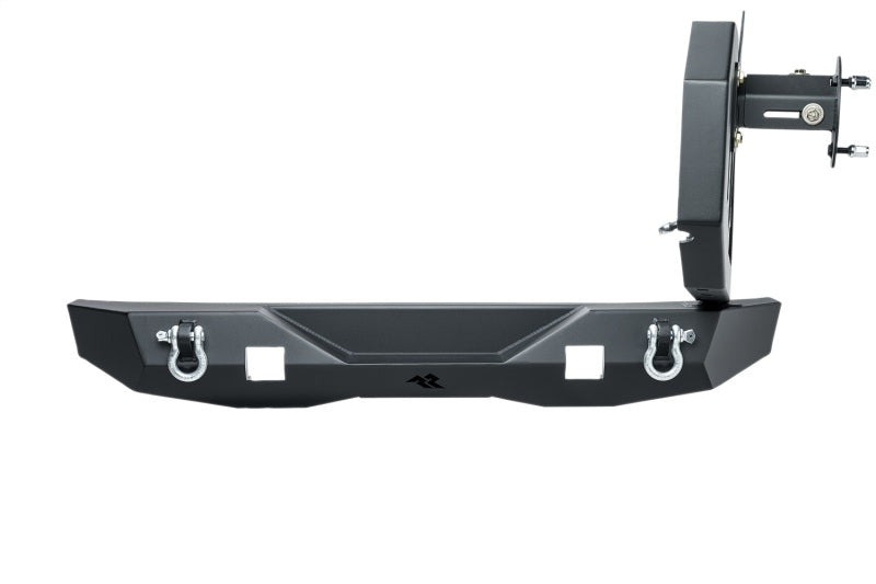 Rugged Ridge 07-18 Jeep Wrangler (JK/JKU) XOR Rear Bumper w/Swing Out Tire Carrier - Tex. Blk Bumpers - Steel Rugged Ridge