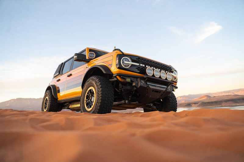 DV8 Offroad 21-25 Ford Bronco Tube Serries Front Bumper - Black Powdercoat Bumpers - Steel DV8 Offroad
