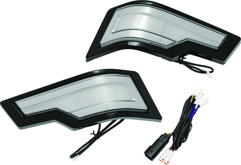 Kuryakyn Tracer Tour Pak Rear Lights Black Smoke Lens Tail Lights Kuryakyn