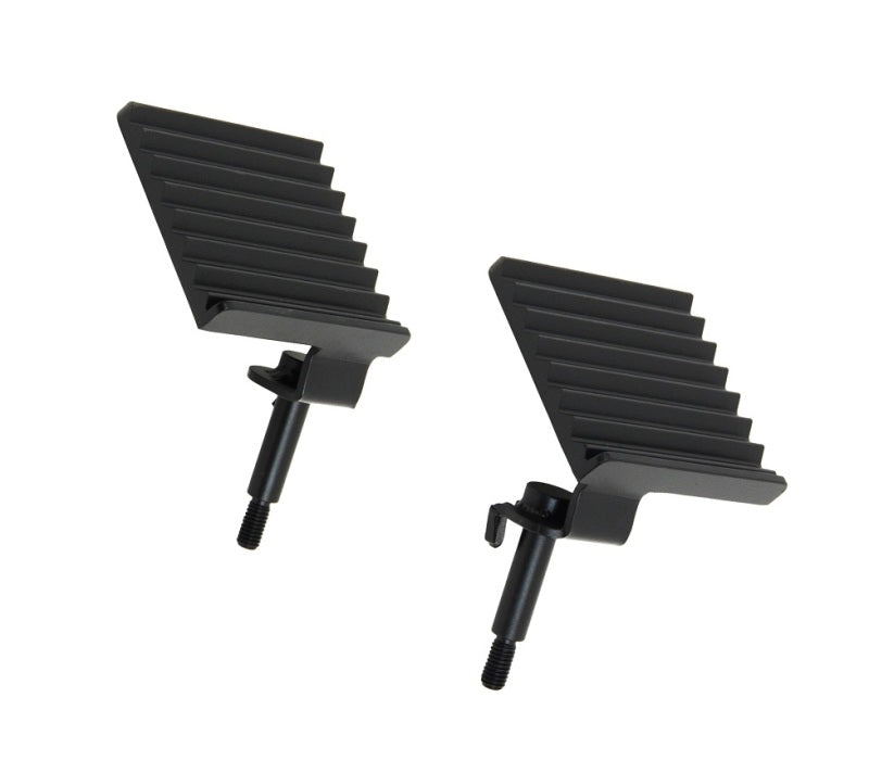 Fishbone Offroad 07-18 Jeep Wrangler JK - Foot Peg Set - Black Steps Fishbone Offroad