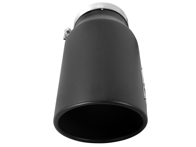 aFe POWER MACH Force-Xp 5in 304 Stainless Steel Exhaust Tip 5In x 7Out x15Lin Bolt-On Right-Blk Catback aFe