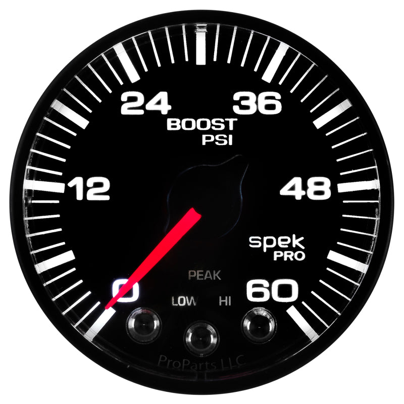 Autometer Spek-Pro 52.4mm 0-60 PSI Digital Stepper Motor Boost Gauge Gauges AutoMeter