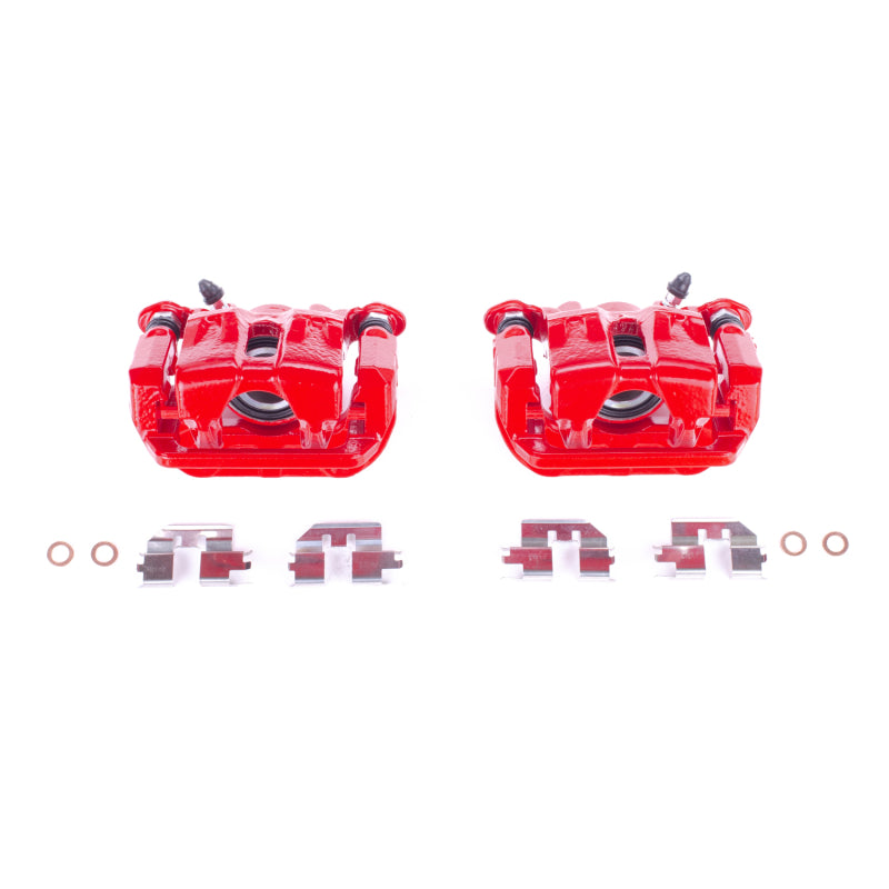 Power Stop 06-14 Honda Ridgeline Rear Red Calipers - Pair Brake Calipers - Perf PowerStop