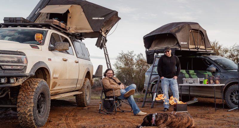 Rhino Rack Roof Top Tent 2 Person Folding Hardshell Brackets Rhino-Rack