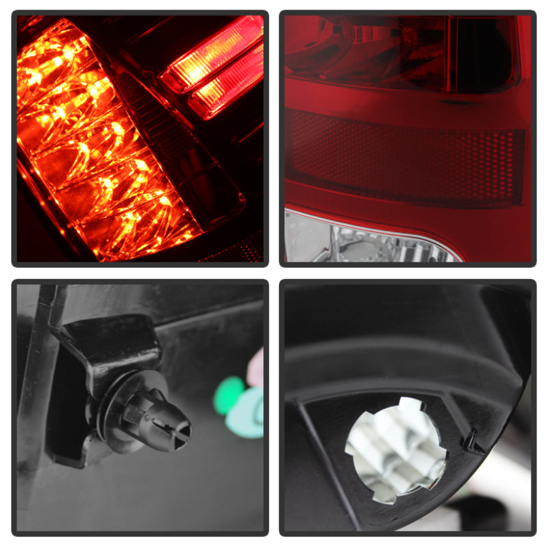 Spyder Dodge Ram 1500 13-14 13-14 LED Tail Lights LED Model only - Red Clear ALT-YD-DRAM13-LED-RC Tail Lights SPYDER