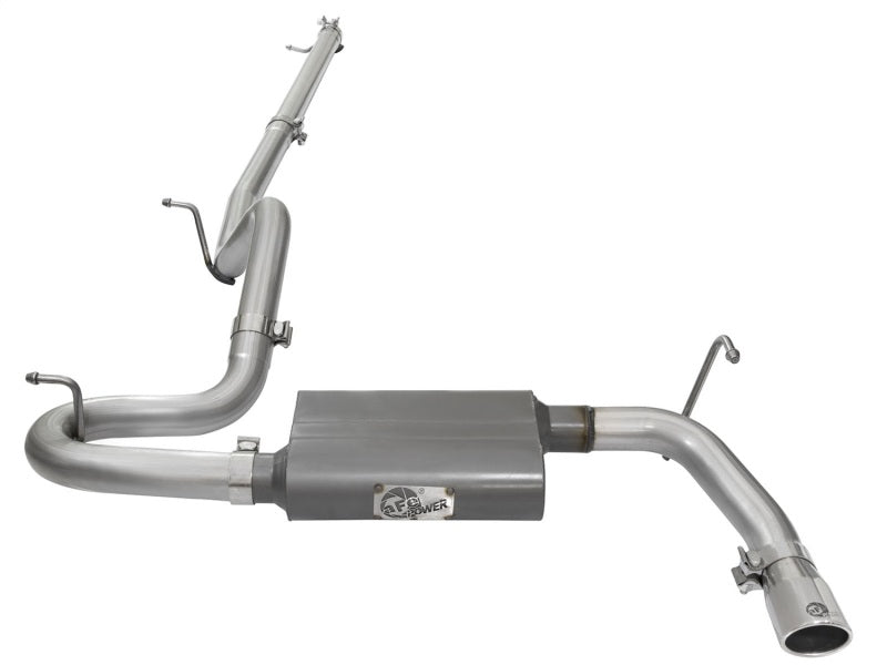 aFe Scorpion 2-1/2in Aluminized Steel Cat Back Exhaust 07-17 Jeep Wrangler V6-3.6/3.8L (4 Dr) Catback aFe