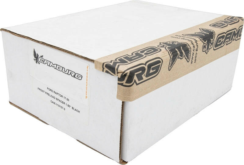 Camburg Ford Raptor 17-20 1.5in Spring Preload Spacer Kit (Black) Preload Adjusters Camburg