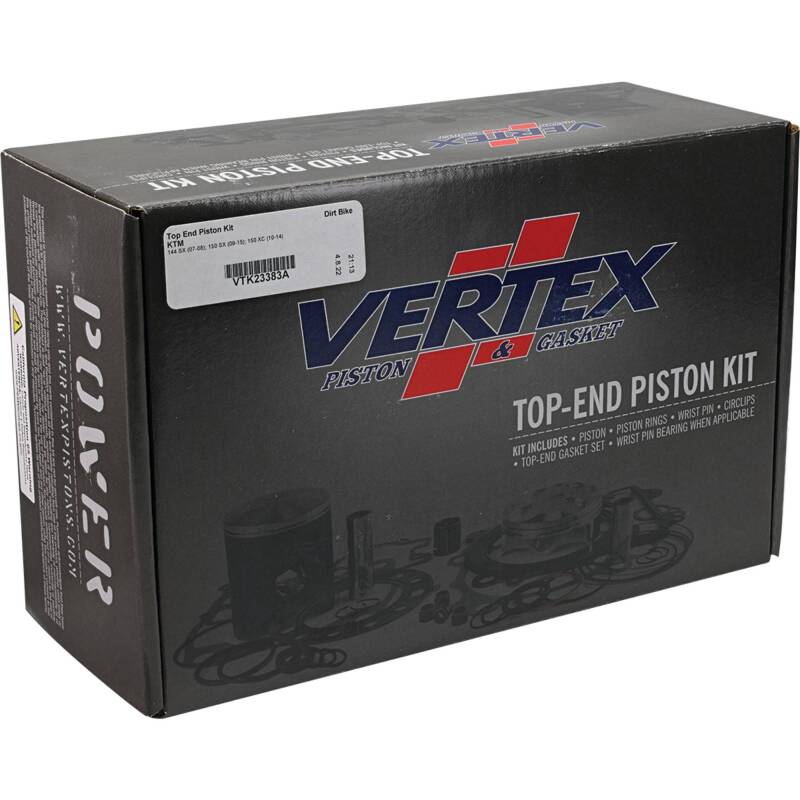 Vertex Piston 07-08 KTM 144 SX 144cc Top End Piston Kit Piston Sets - Powersports Vertex Pistons