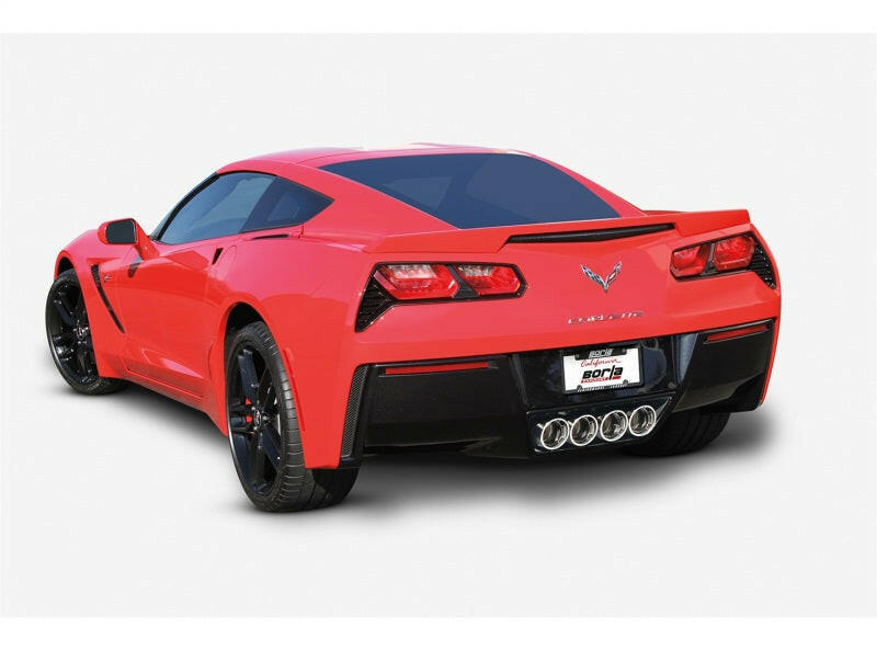 Borla 14-15 Chevy Corvette C7 w/o AFM w/o NPP Atak Rear Section Exhaust Quad Rd RL Tips Catback Borla