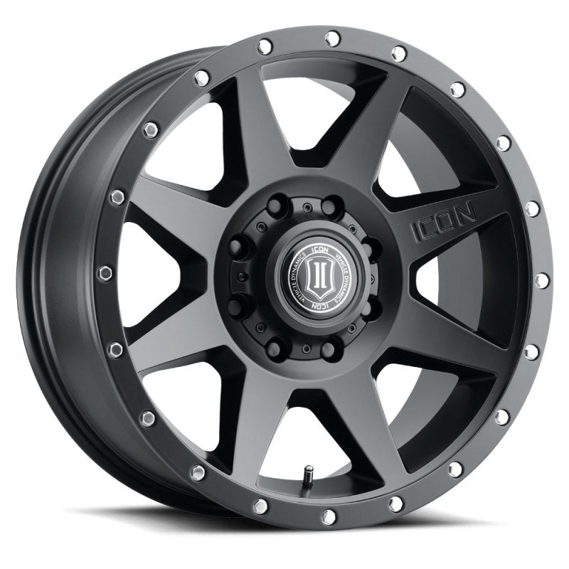 ICON Rebound 20x9 8x170 6mm Offset 5.25in BS Satin Black Wheel Wheels - Cast ICON