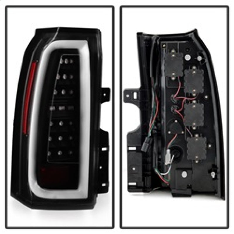 Spyder Chevy Tahoe / Suburban 15-17 Light Bar LED Tail Lights - Black (ALT-YD-CTA15-LED-BK) Tail Lights SPYDER