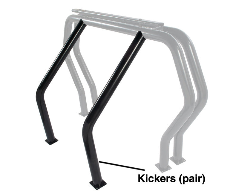 Go Rhino RHINO Bed Bar - Kickers - Black Bed Bars Go Rhino