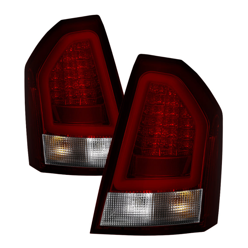 Spyder Chrysler 300C 08-10 V2 Light Bar LED Tail Lights - Red Clear ALT-YD-C308V2-LED-RC Tail Lights SPYDER