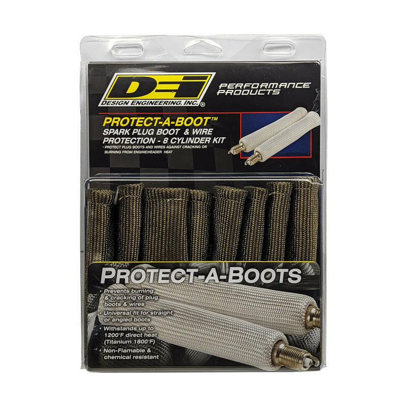 DEI Protect-A-Boot - 8in - 8-pack - No Ring - Titanium Thermal Sleeves DEI