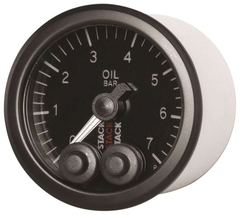 Autometer Stack 52mm 0-7 Bar M10 Male Pro-Control Oil Pressure Gauge - Black Gauges AutoMeter