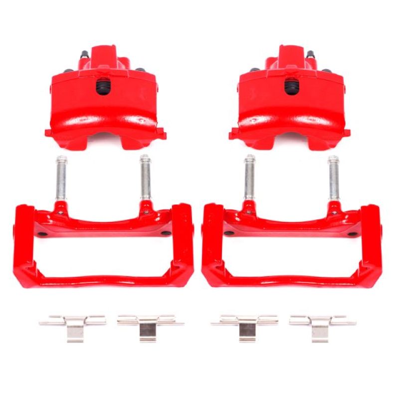 Power Stop 07-09 Chrysler Aspen Rear Red Calipers w/Brackets - Pair Brake Calipers - Perf PowerStop