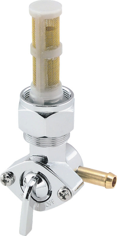 Bikers Choice 78-86 Big Twin & XL Chrome 22MM Petcock Straight Right Facing Outlet Fuel Components Misc Bikers Choice