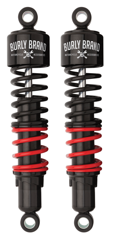 Burly Brand H-D Touring Stiletto Shocks 13in HD - Black Shocks and Struts Burly Brand