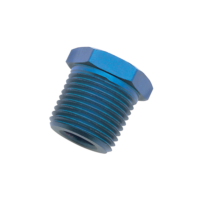 Russell Performance 3/8in Male to 1/8in Female Pipe Bushing Reducer (Blue) Fittings Russell