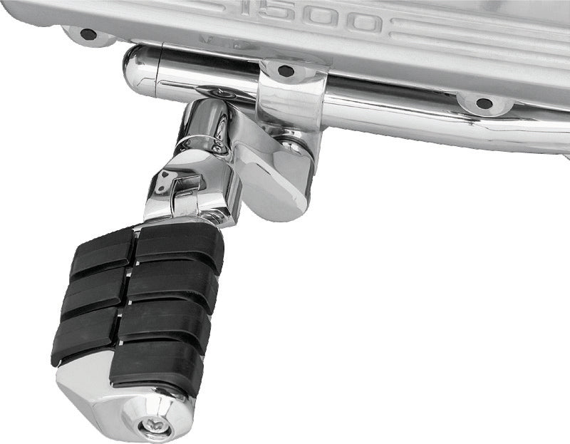 Kuryakyn Dually ISO Offset Highway Pegs With 1inch Clamp Chrome (Pair) Footpegs Kuryakyn