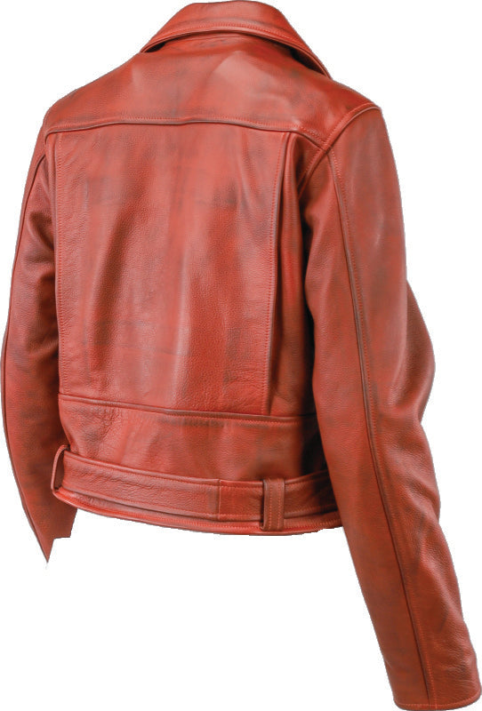 Kuryakyn Leather By River Road Arabian Spice Leather Jacket Red Womens - Small Jackets - Leather Kuryakyn