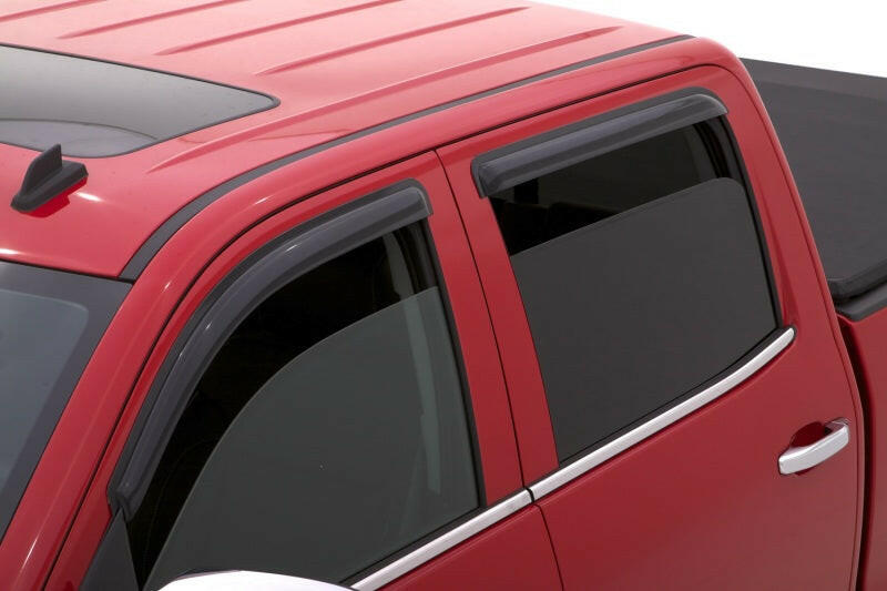 AVS 15-18 Chevy Silverado 2500 Crew Cab Ventvisor Outside Mount Window Deflectors 4pc - Smoke Wind Deflectors AVS