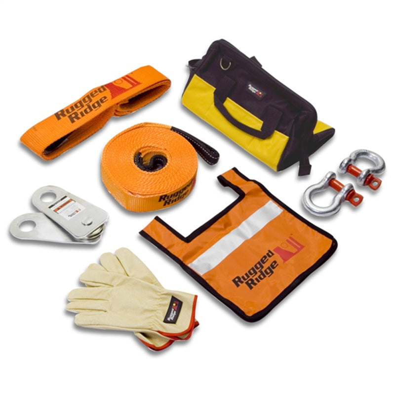 Rugged Ridge XHD Recovery Gear Kit 20000lbs Recovery Boards Rugged Ridge
