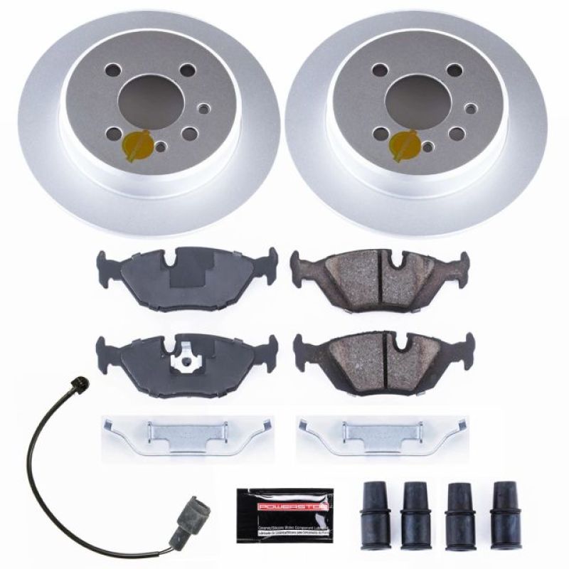 Power Stop 91-92 BMW 318i Rear Z23 Evolution Sport Coated Brake Kit Brake Kits - Performance D&S PowerStop