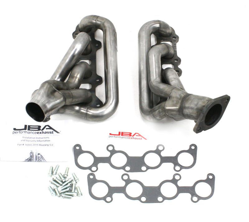 JBA 15-20 Ford Mustang 5.0L Coyote 1-3/4in Primary Raw 409SS Cat4Ward Header Headers & Manifolds JBA