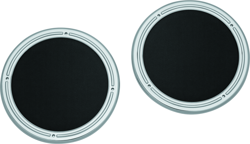 Kuryakyn Rear Speaker Accents For 14-Up Touring Models Chrome Exterior Trim Kuryakyn