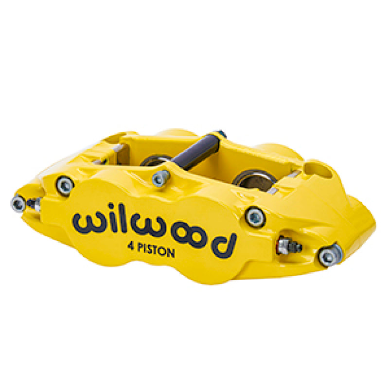 Wilwood Caliper-Forged Superlite 4R 1.38/1.38in Pistons 1.10in Disc, Yellow Brake Calipers - Perf Wilwood