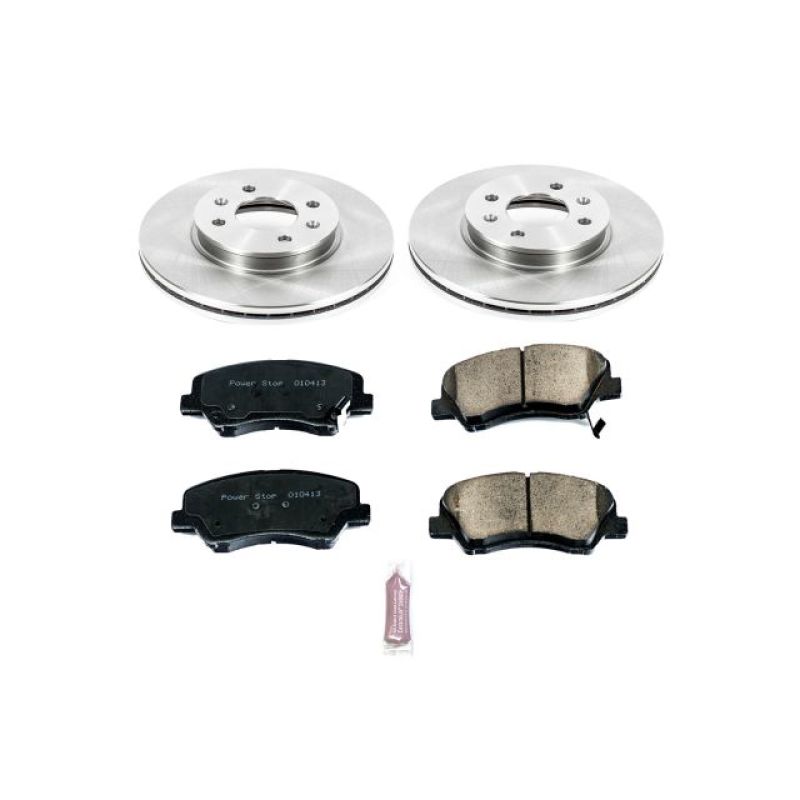 Power Stop 12-18 Hyundai Accent Front Autospecialty Brake Kit Brake Kits - OE PowerStop