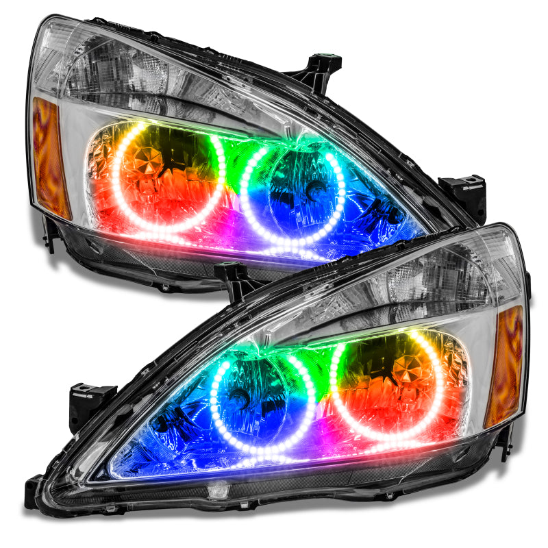 Oracle Honda Accord Coupe/Sedan 03-07 Halo Kit - ColorSHIFT w/ Simple Controller Headlights ORACLE Lighting