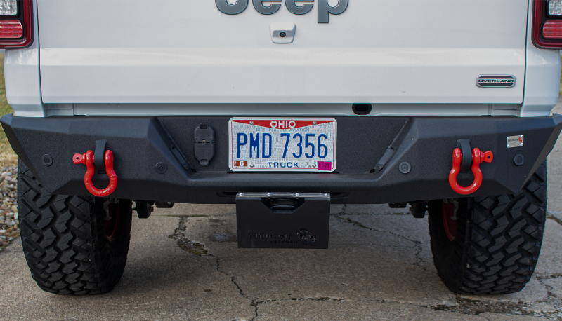 Fishbone Offroad 2In Receiver Hitch Mounted Step - Black Powdercoat Steel Hitch Accessories Fishbone Offroad