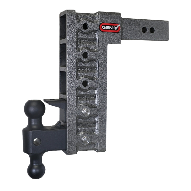 Gen-Y Mega Duty 2.5in Shank 12in Drop 3K TW 21K Hitch w/GH-061 Dual-Ball/GH-062 Pintle Lock Hitch Receivers GEN-Y Hitch