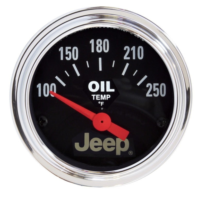 Autometer Jeep 52.4mm Short Sweep Electronic 100-250 Def F Oil Temperature Gauge Gauges AutoMeter