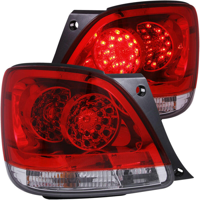 ANZO 1998-2005 Lexus Gs300 LED Taillights Red/Clear Tail Lights ANZO