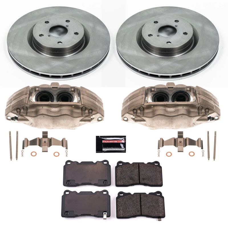 Power Stop 05-14 Subaru Impreza Front Autospecialty Brake Kit w/Calipers Brake Kits - OE PowerStop