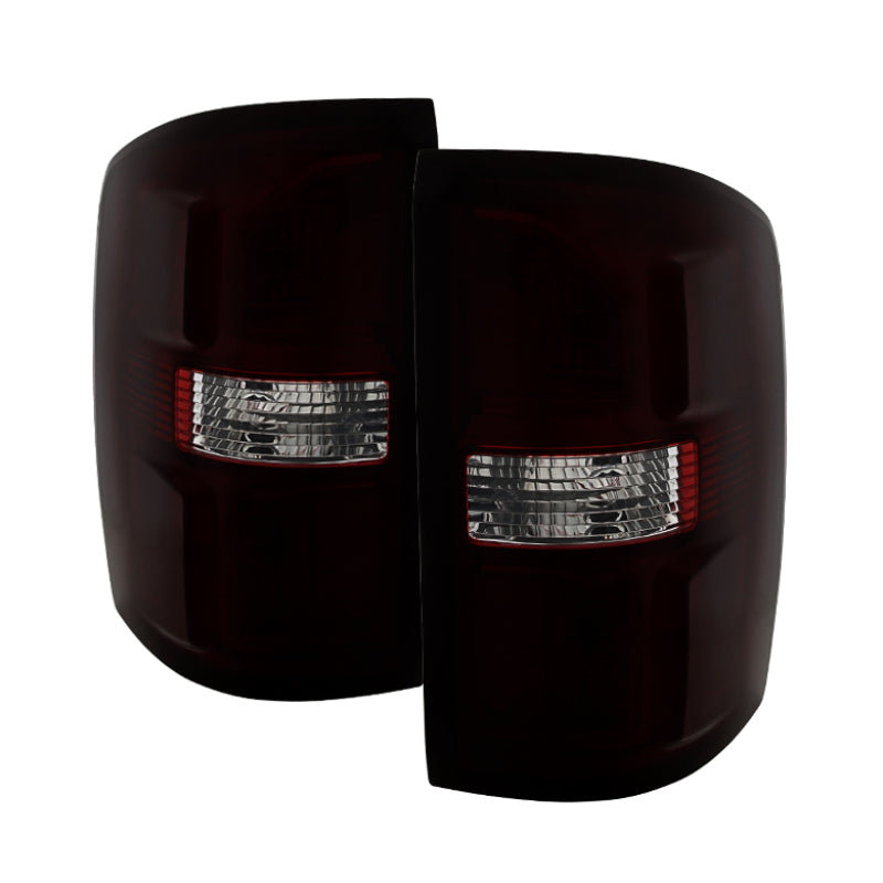 xTune GMC Sierra 1500 14-15 OEM Style Tail Light Red Smoked ALT-JH-GS14-OE-RSM Tail Lights SPYDER