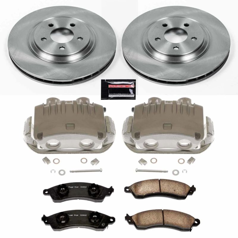Power Stop 98-94 Ford Mustang Front Autospecialty Brake Kit w/Calipers Brake Kits - OE PowerStop