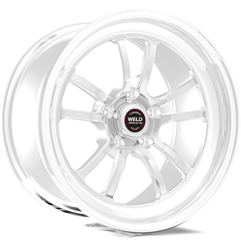 Weld S70 18x12 / 5x4.75 BP / 8.6in. BS Polished Wheel (High Pad) - Non-Beadlock Wheels - Forged Weld
