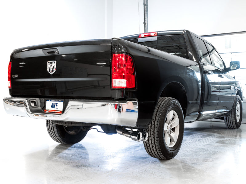 AWE Tuning 09-18 RAM 1500 5.7L (w/o Cutouts) 0FG Single Side Exit Cat-Back Exhaust - Chrome Tips Catback AWE Tuning