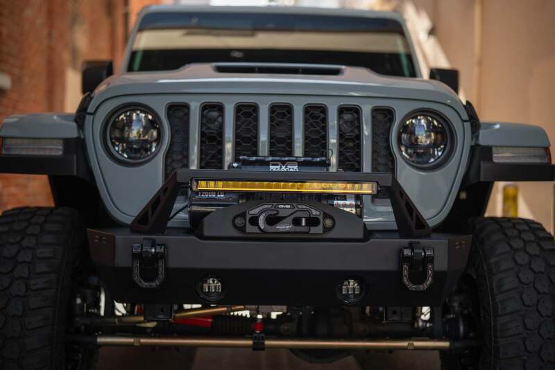 DV8 Offroad 20in Halo Elite Single Row Light Bar with Accent Light - White/Amber Light Bars & Cubes DV8 Offroad