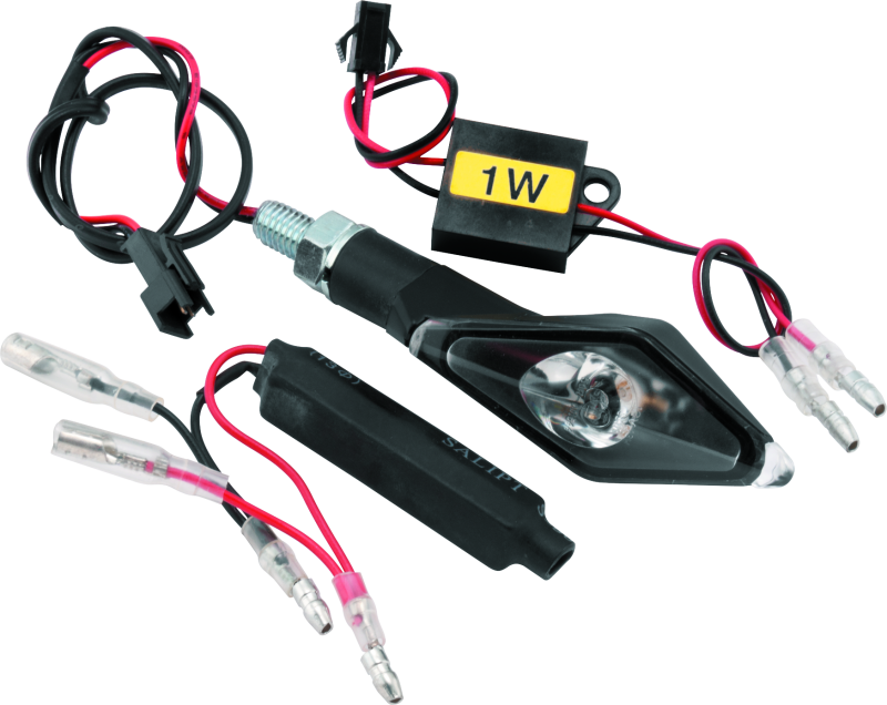 BikeMaster LED Alienangle Pair - Black Sidemarkers & Indicators BikeMaster