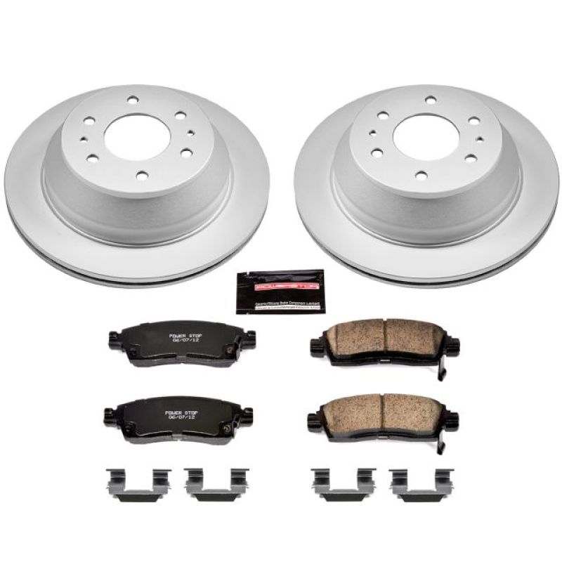 Power Stop 04-07 Buick Rainier Rear Z17 Evolution Geomet Coated Brake Kit Brake Kits - Performance Blank PowerStop